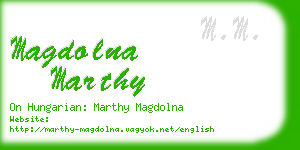 magdolna marthy business card
